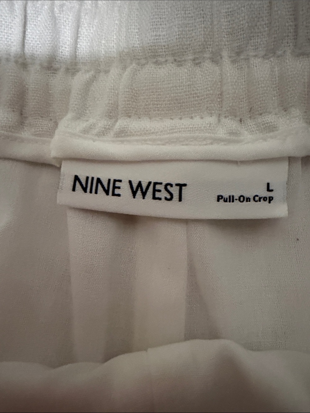 Nine West White Cropped Wide-Leg Pants NWOT - Picture 2 of 4